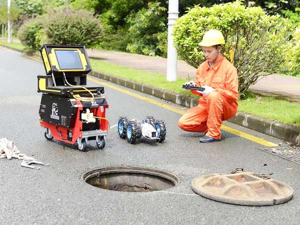 江岸管道机器人检测